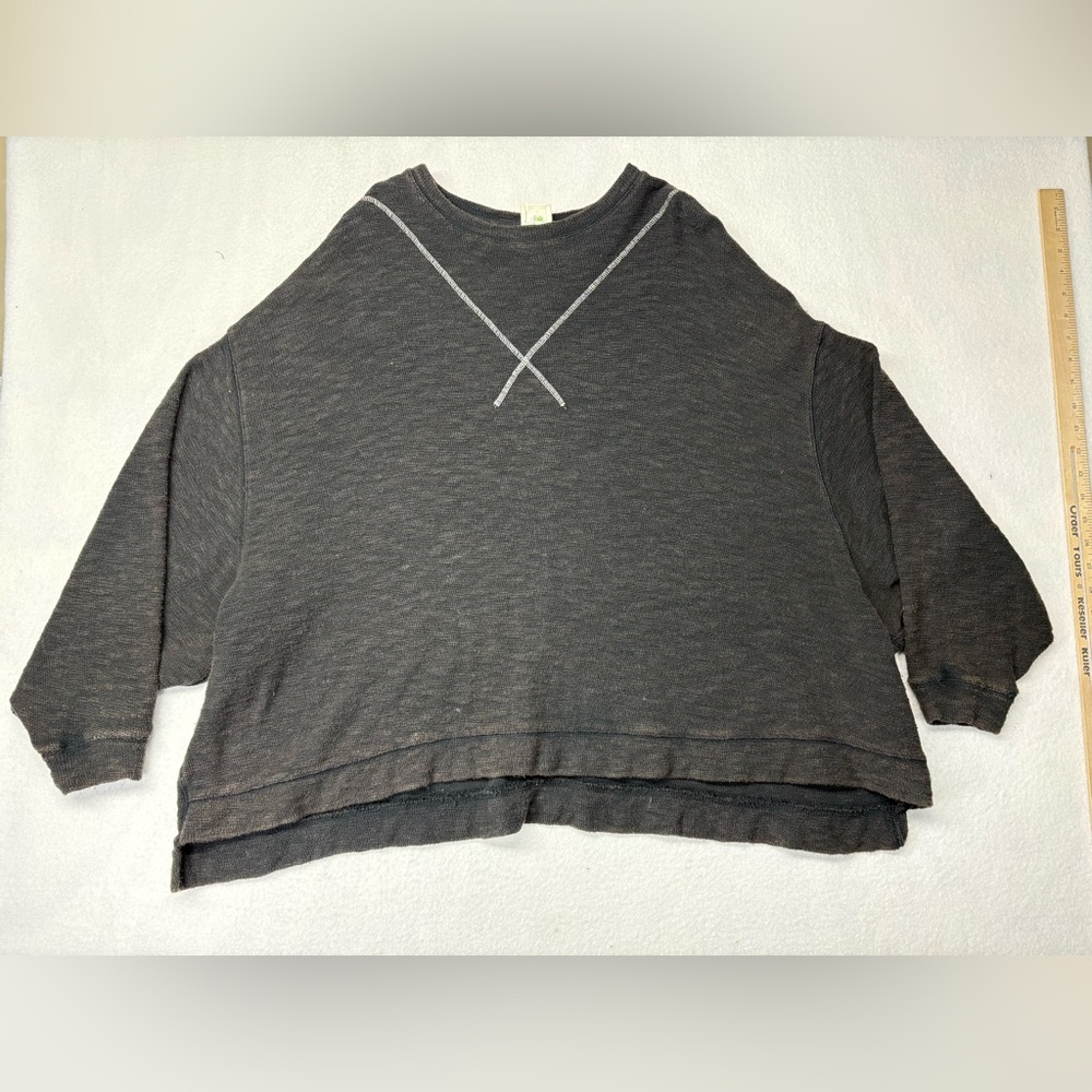 Women’s Free People Size XS Boho Knit Flowy Brown Oversized Sweater